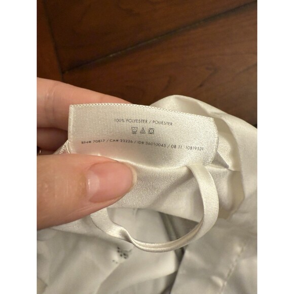 Victoria's Secret One Size Robe Bride I Do Soft Satin Rhinestone Glitter White - Picture 5 of 5